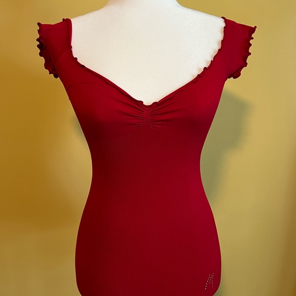 Marciano XS vintage tops—black and neutral available- NWOT. Red has sold. - Picture 2 of 9